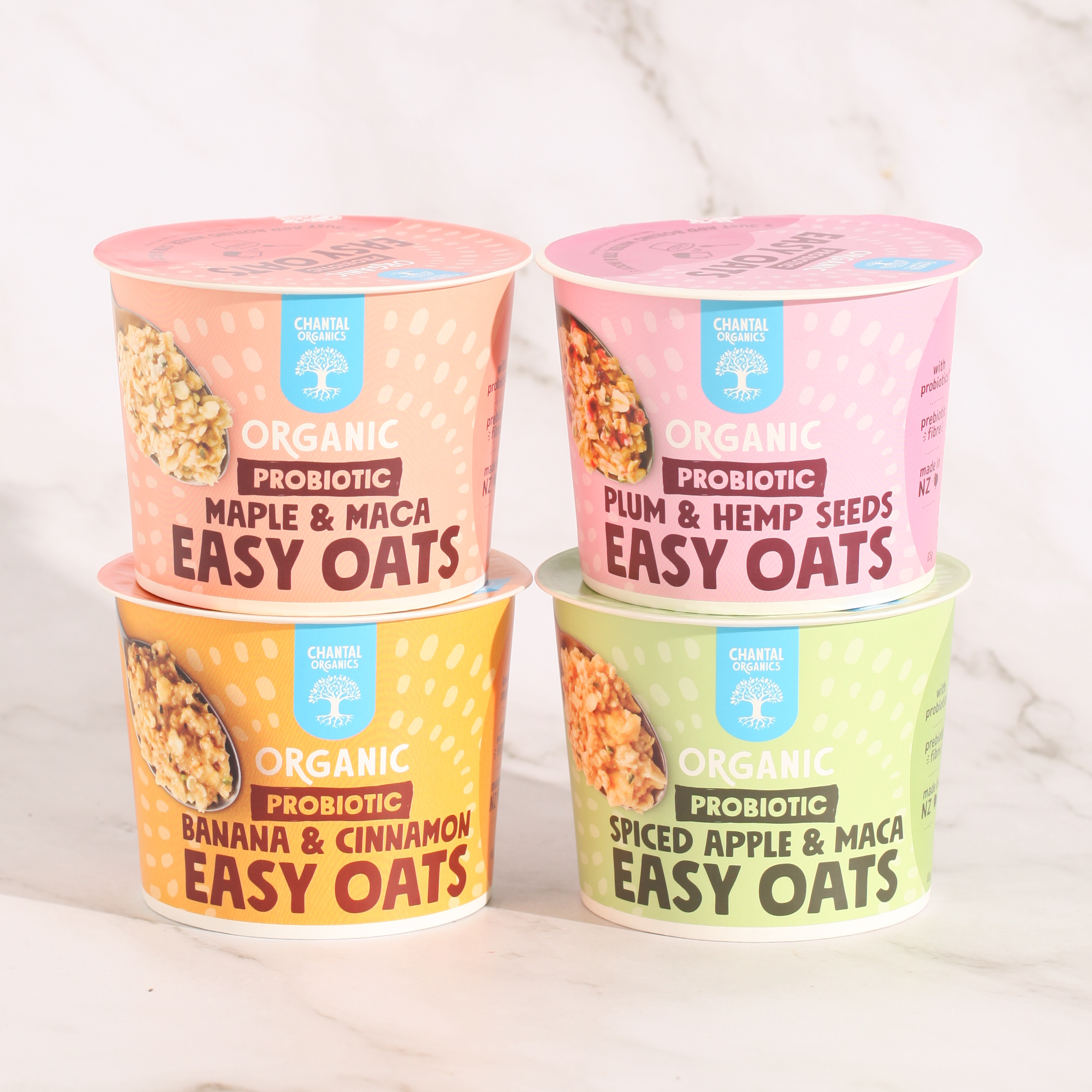 Probiotic Easy Oats Plum & Hemp Seeds - Chantal Organics
